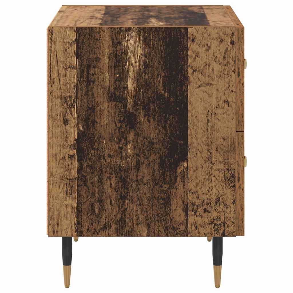 Éjjeliszekrény 2 db Öreg fa 40 x 35 x 47,5 cm Szerelt Fa