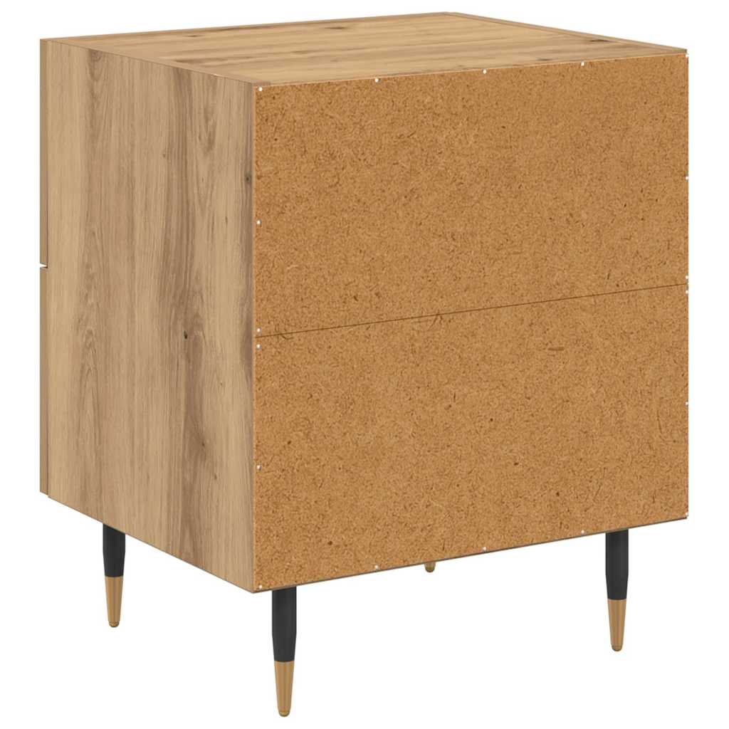 Éjjeliszekrény 2 db Artisan tölgy 40 x 35 x 47,5 cm Szerelt Fa