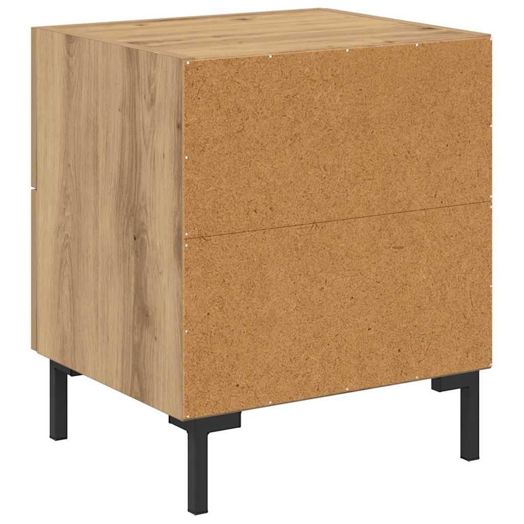Éjjeliszekrény 2 db Artisan tölgy 40 x 35 x 47,5 cm Szerelt Fa