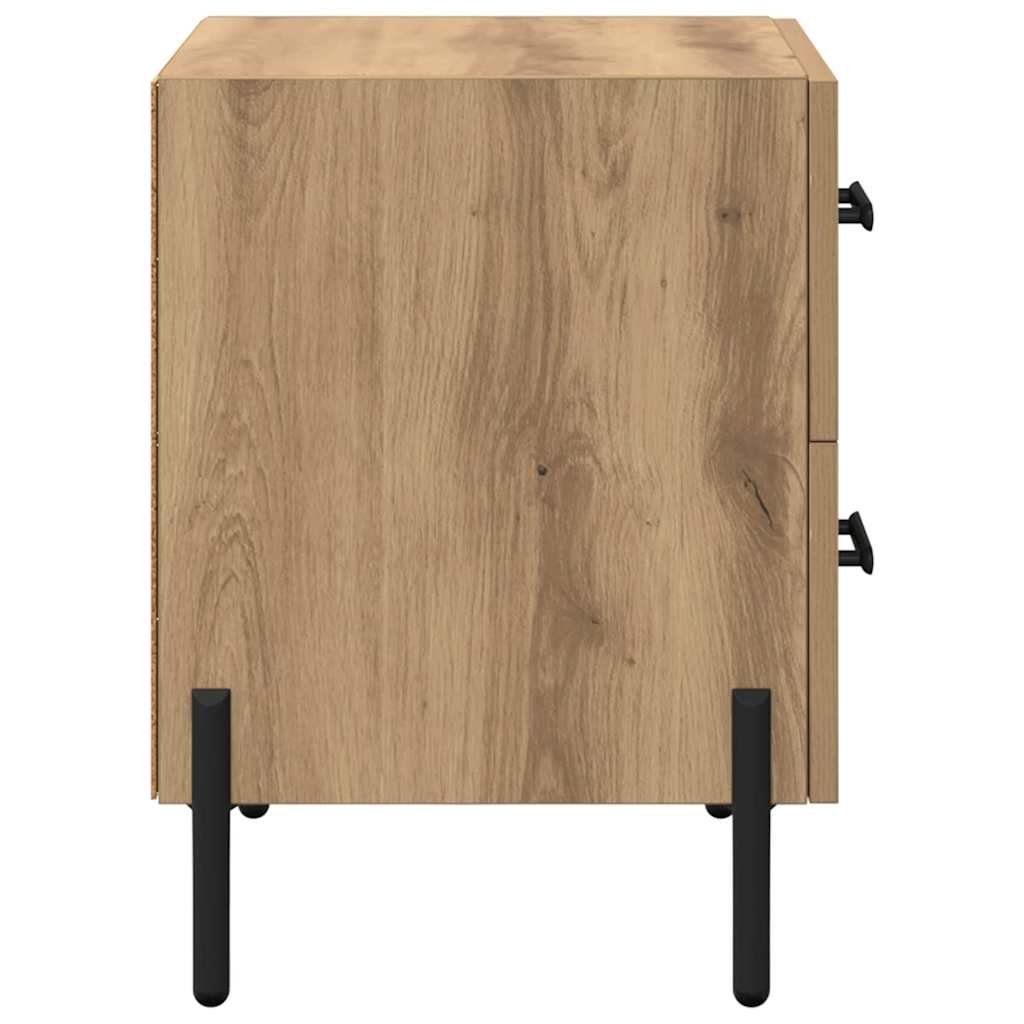 Éjjeliszekrény 2 db Artisan tölgy 40 x 35 x 47,5 cm Szerelt Fa