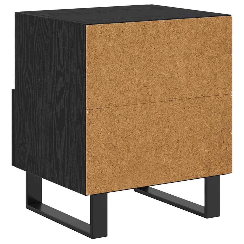 Éjjeliszekrény Fekete tölgy 40 x 35 x 47,5 cm Szerelt Fa