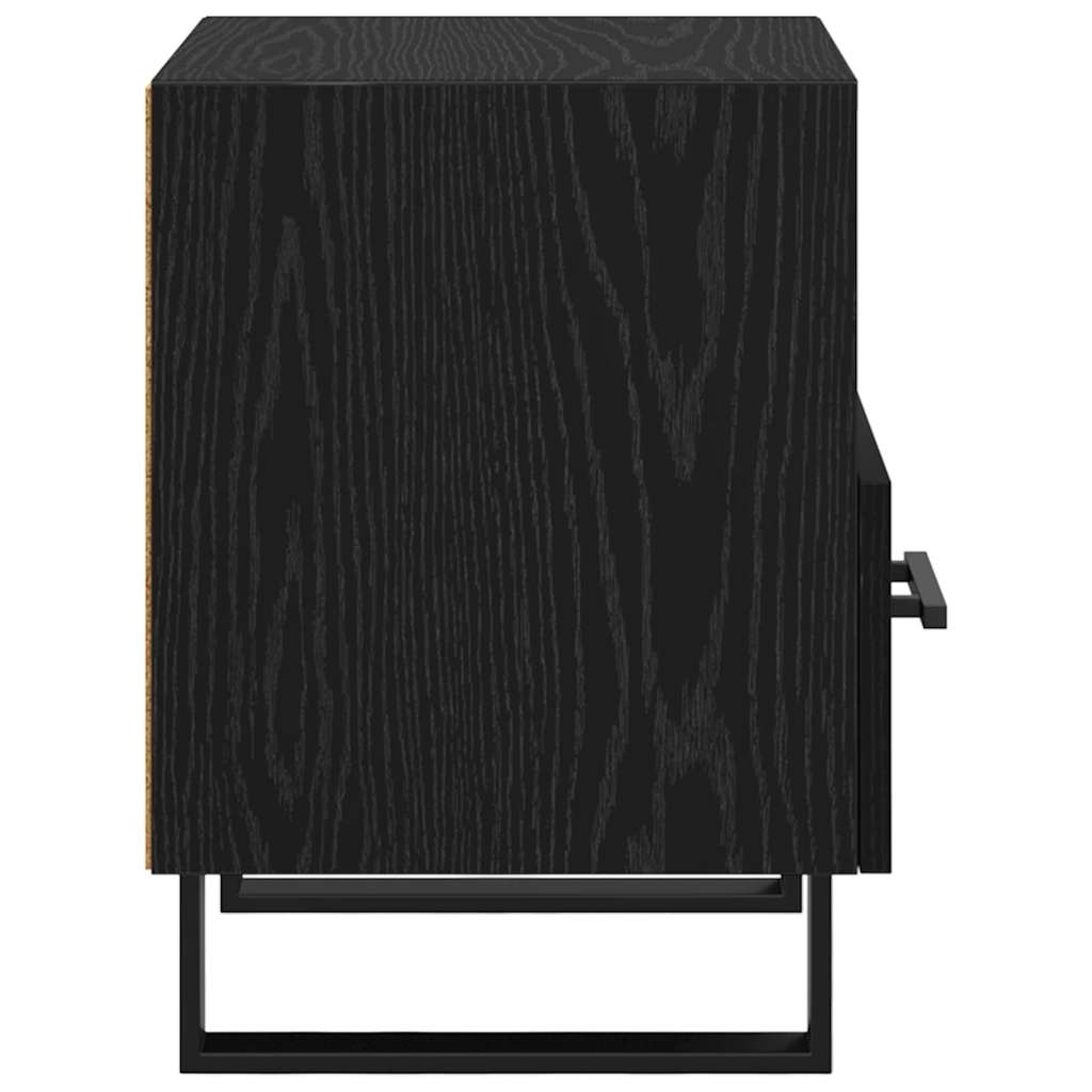 Éjjeliszekrény 2 db Fekete tölgy 40 x 35 x 47,5 cm Szerelt Fa