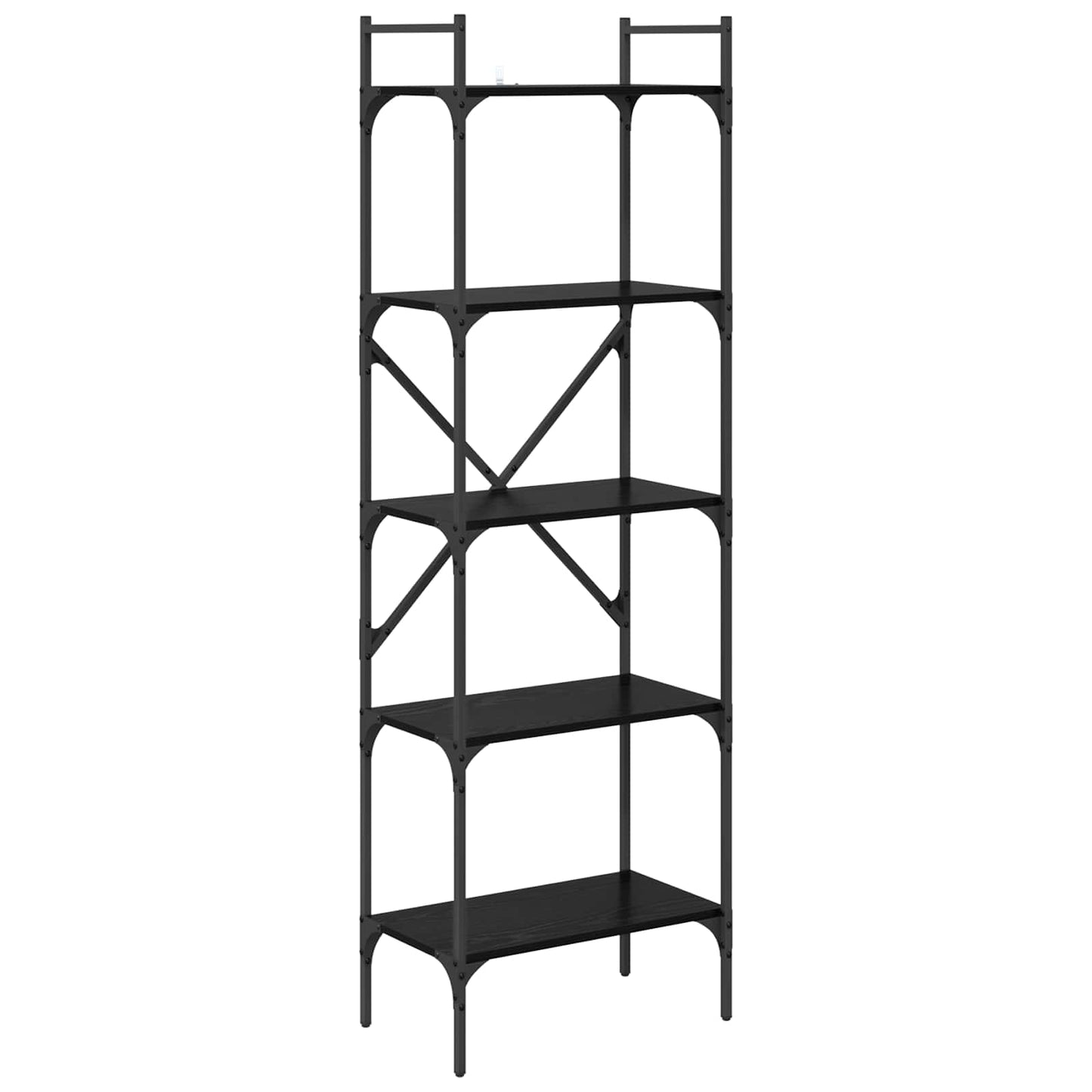 Könyvszekrény 5 szintes 56 x 32 x 174 cm Szerelt Fa