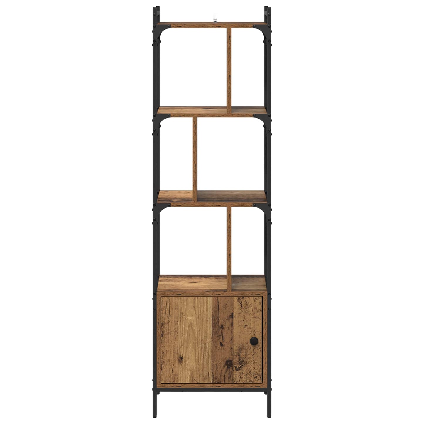 Könyvszekrény 6 szintes 44,5 x 30 x 154,5 cm Szerelt Fa Öreg fa