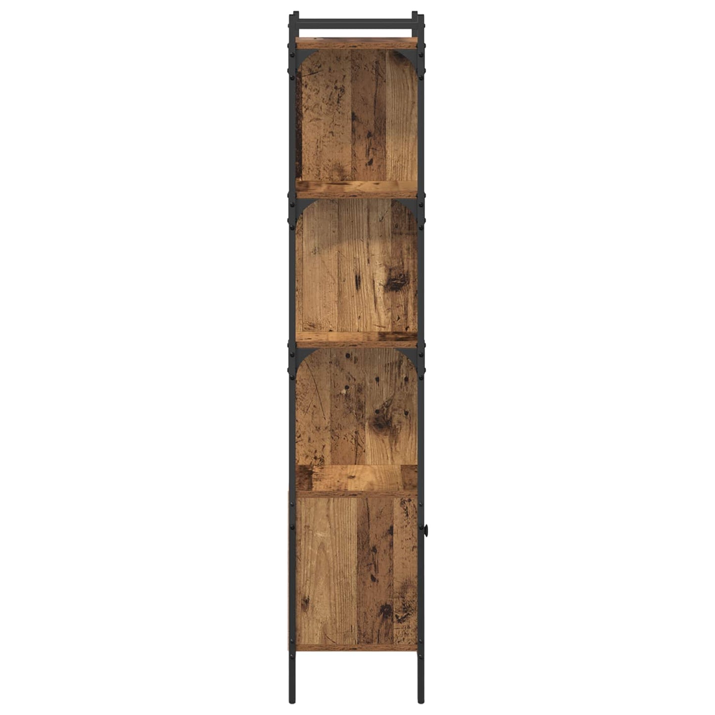 Könyvszekrény 6 szintes 44,5 x 30 x 154,5 cm Szerelt Fa Öreg fa