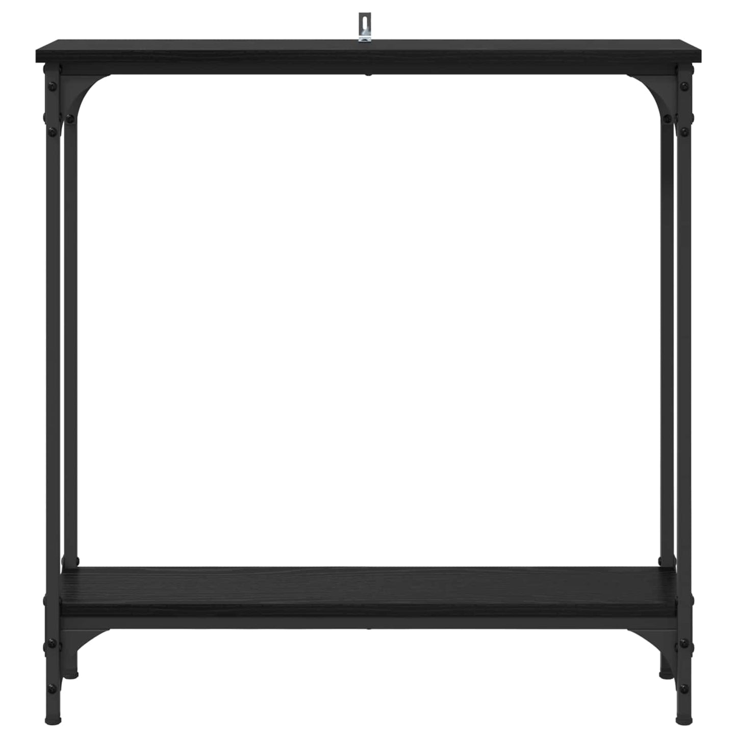 Konzolasztal Fekete tölgy 75 x 22,5 x 75 cm Szerelt Fa
