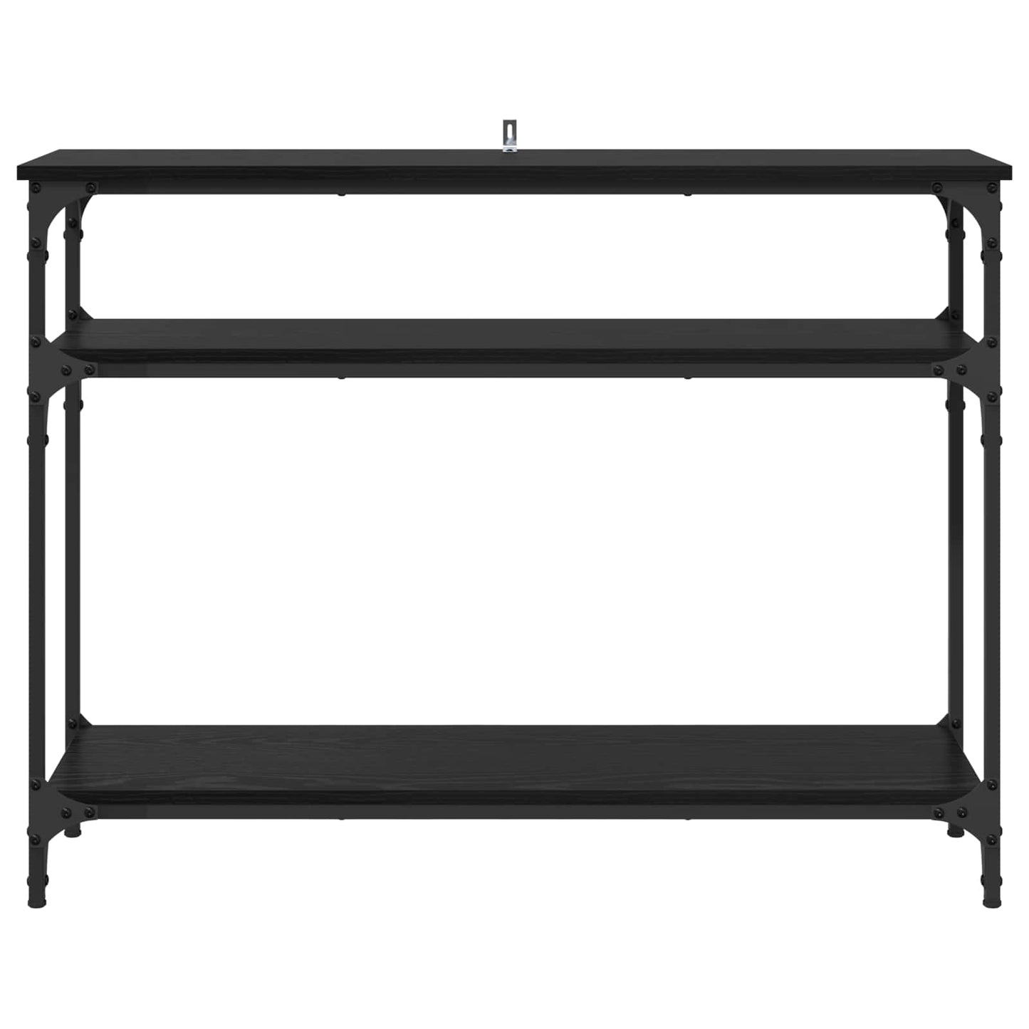 Konzolasztal Fekete tölgy 100 x 29 x 75 cm Szerelt Fa