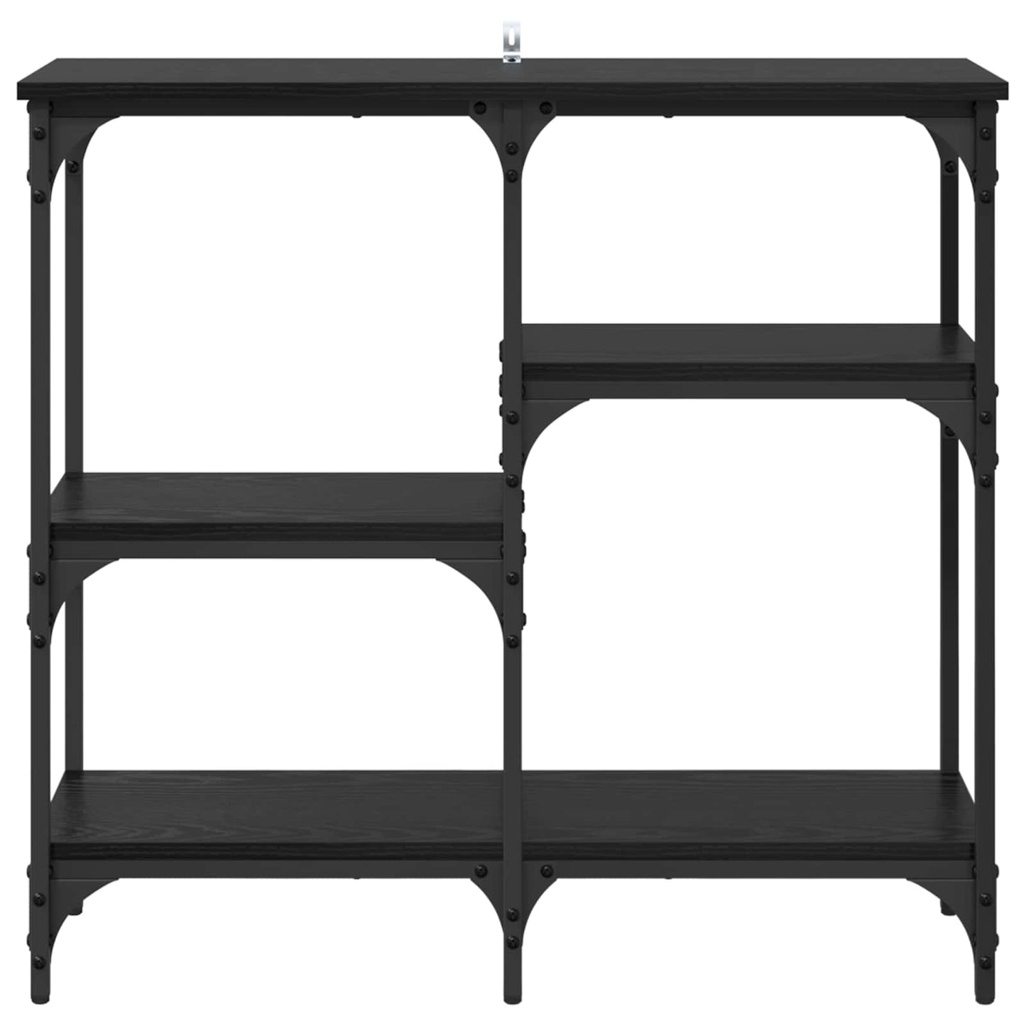 Konzolasztal Fekete tölgy 80 x 29 x 75 cm Szerelt Fa