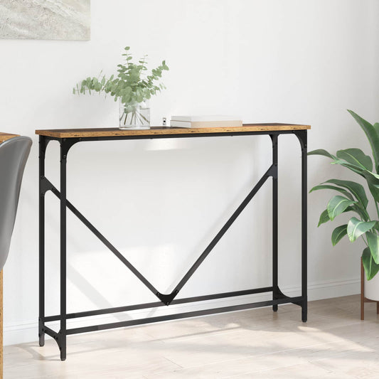 Konzolasztal Öreg fa 102 x 23 x 75 cm Faanyag