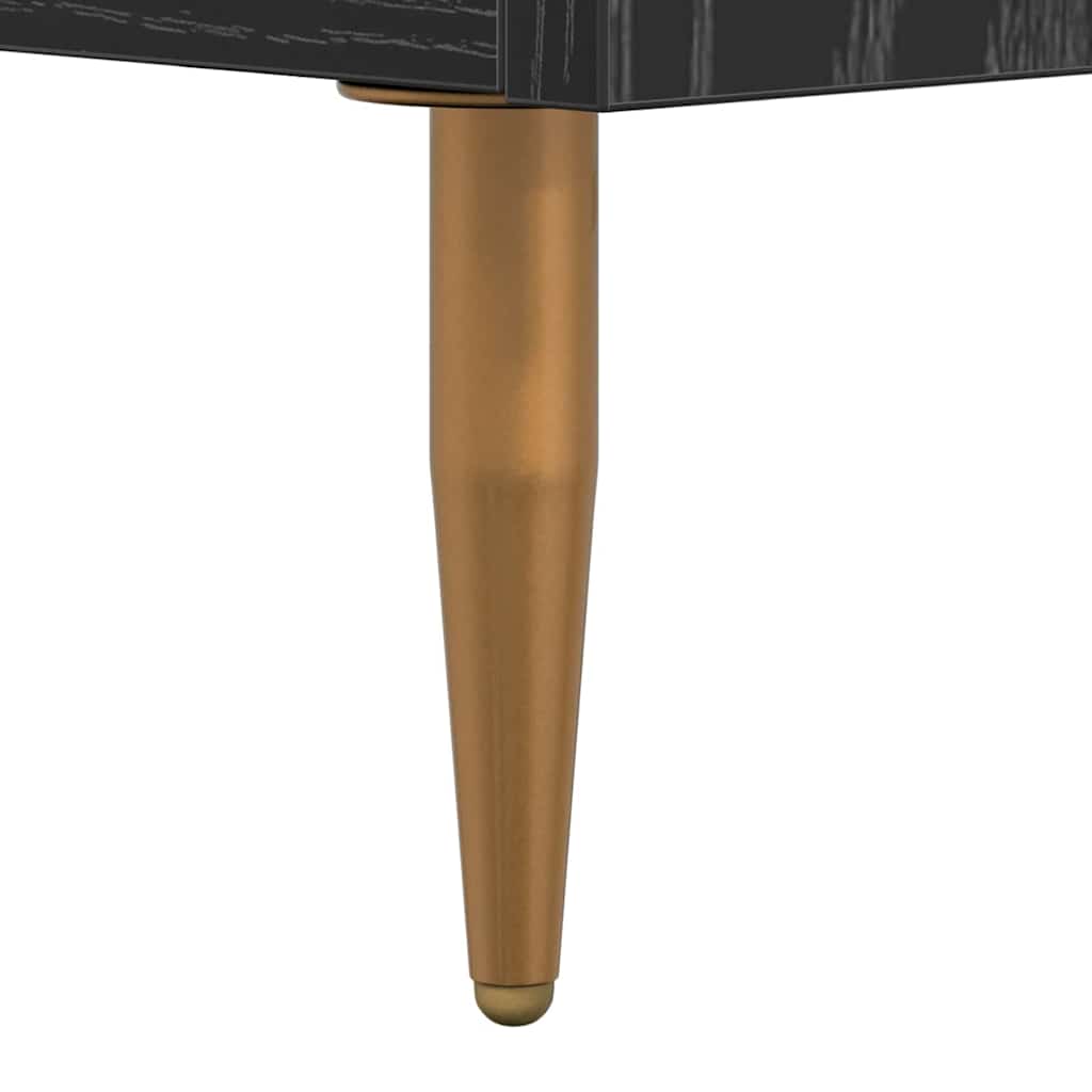 TV szekrény 150 x 36 x 30 cm Fekete tölgy Szerelt Fa