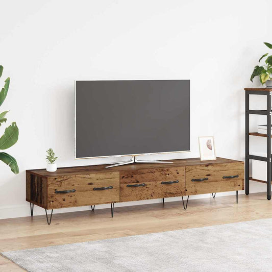 TV szekrény fiókkal Régi fa 150 x 36 x 30 cm Faanyag