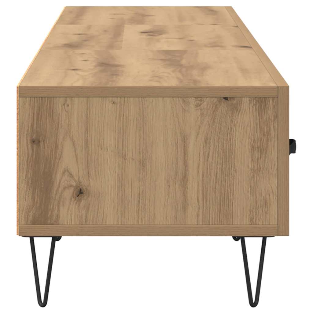 TV szekrény 150 x 36 x 30 cm kézműves tölgy Szerelt Fa