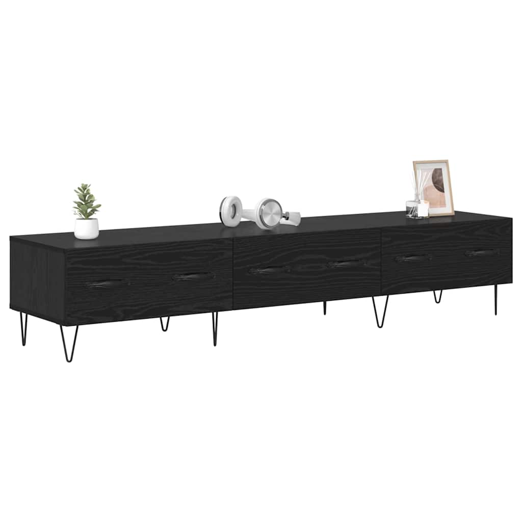 TV szekrény 150 x 36 x 30 cm Musta tammi Szerelt Fa