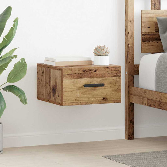 Éjjeliszekrény 2 pcs Öreg fa 35 x 35 x 20 cm Faanyag