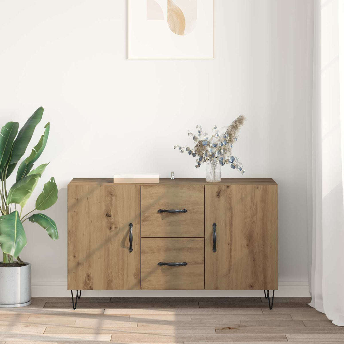 Széf Artisan tölgy 100 x 36 x 60 cm Szerelt Fa