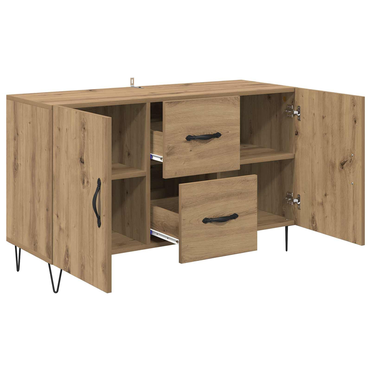 Széf Artisan tölgy 100 x 36 x 60 cm Szerelt Fa