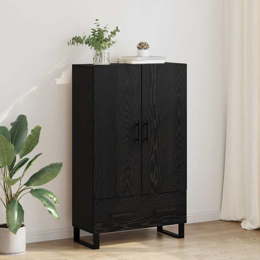 Magasfiú fiókkal Fekete tölgy 69,5 x 30 x 115 cm Faanyag