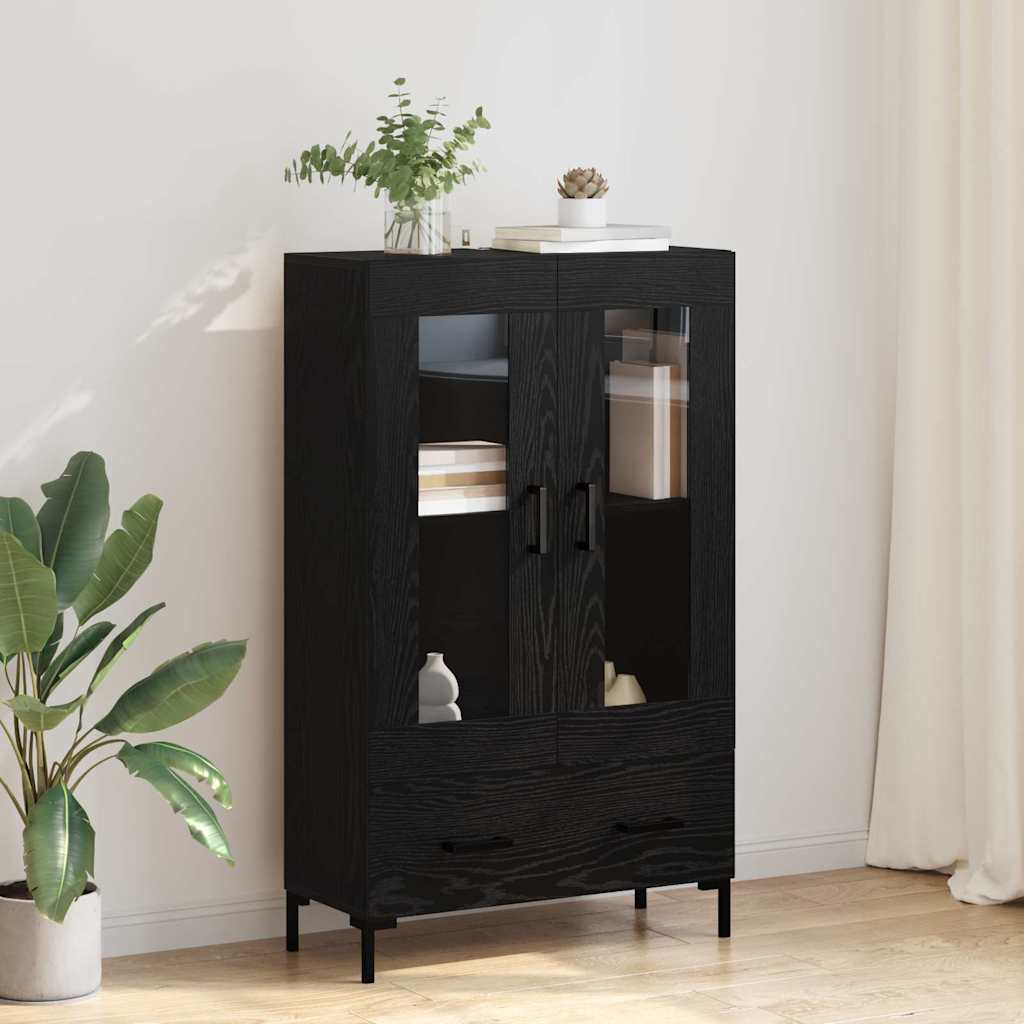 Magasfiú Fekete tölgy 69,5 x 31 x 115 cm Szerelt Fa