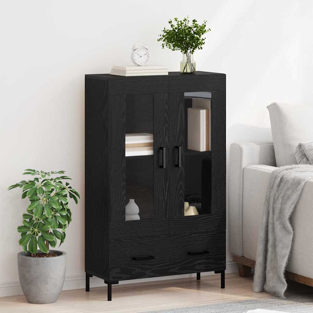 Magasfiú Fekete tölgy 69,5 x 31 x 115 cm Szerelt Fa