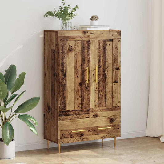 Magasfiú fiókkal Öreg fa 69,5 x 31 x 115 cm Faanyag
