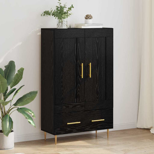 Magasfiú fiókkal Fekete tölgy 69,5 x 31 x 115 cm Faanyag