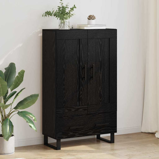 Magasfiú fiókkal Fekete tölgy 69,5 x 31 x 115 cm Faanyag