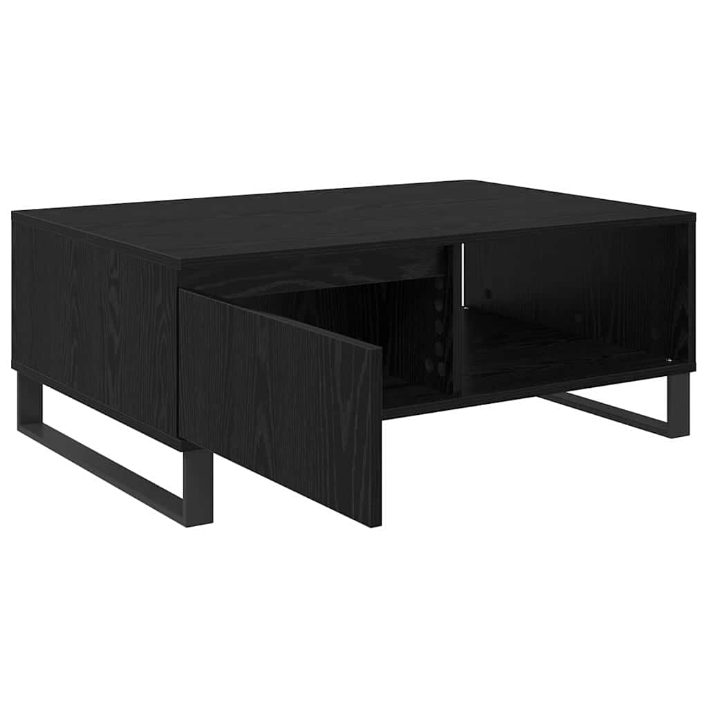 Dohányzóasztal Fekete tölgy 90 x 60 x 35 cm Szerelt Fa