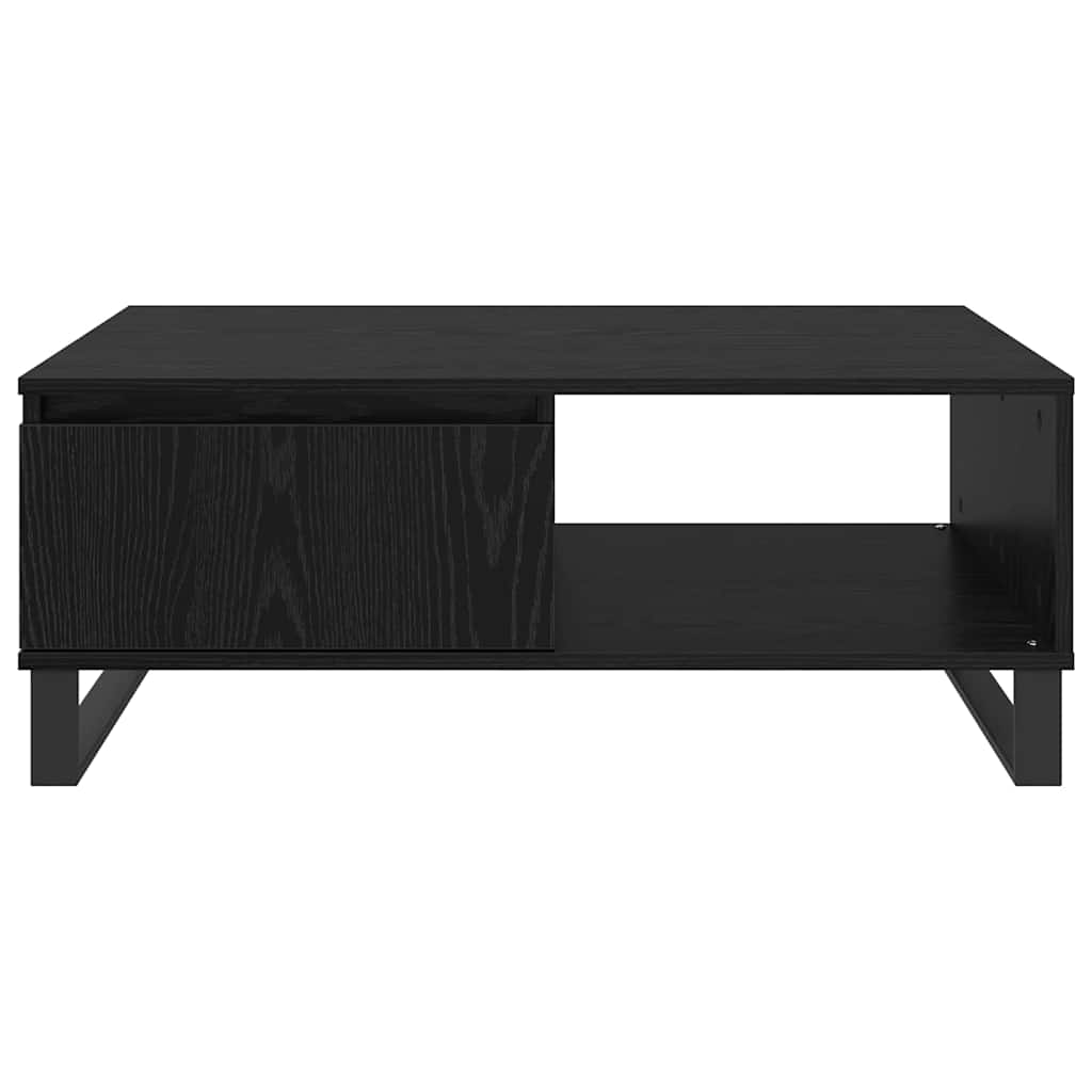 Dohányzóasztal Fekete tölgy 90 x 60 x 35 cm Szerelt Fa
