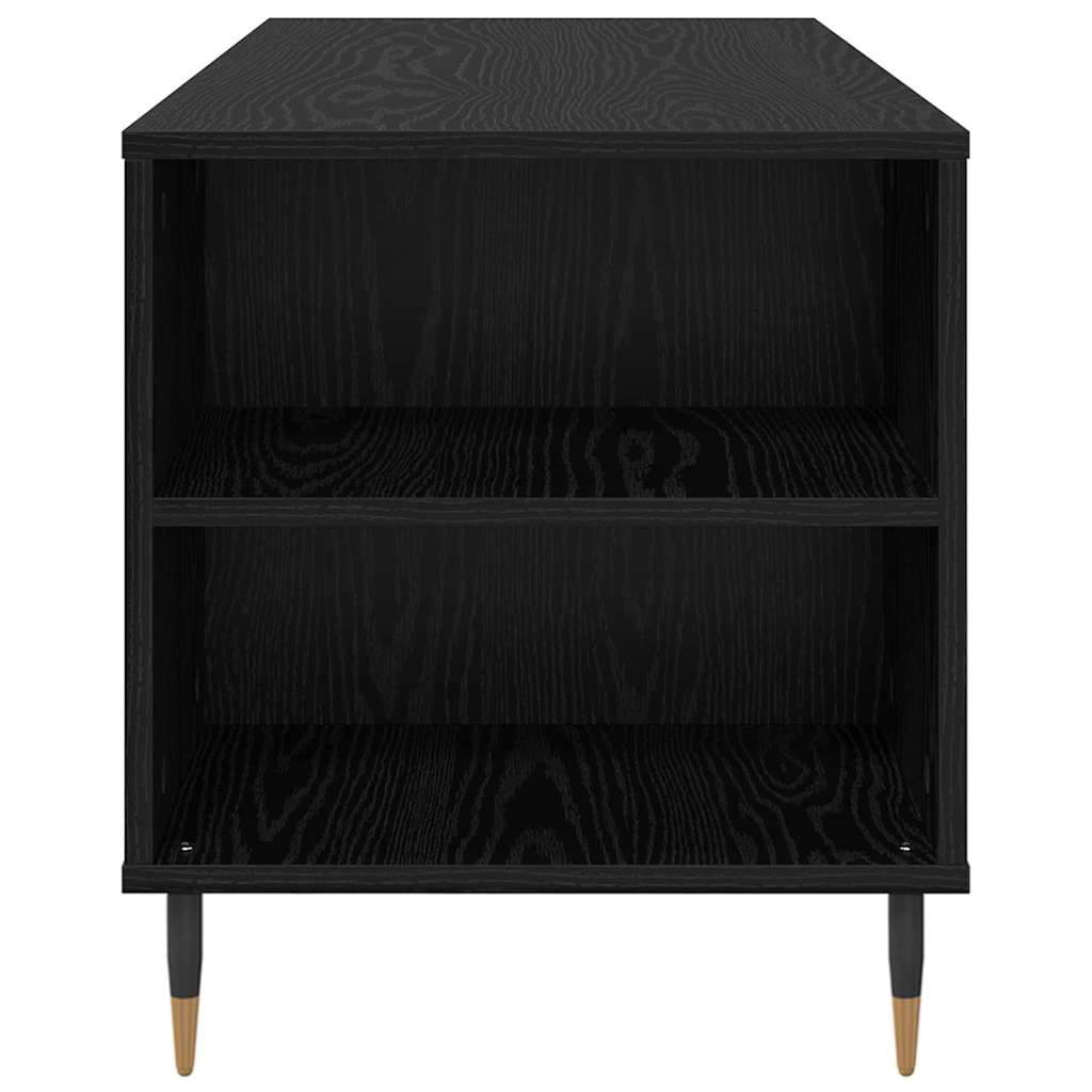 Dohányzóasztal Fekete tölgy 102 x 44,5 x 50 cm Szerelt Fa
