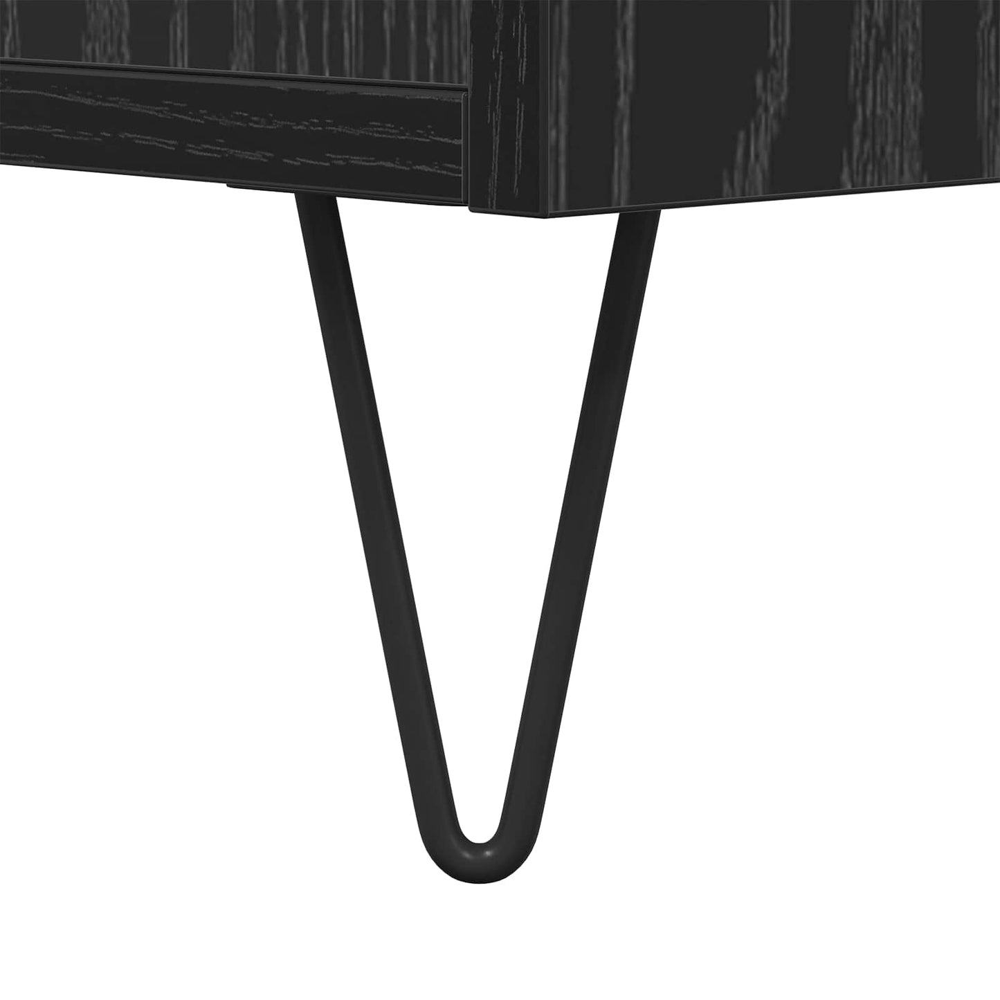 Dohányzóasztal Fekete tölgy 102 x 44,5 x 50 cm Szerelt Fa