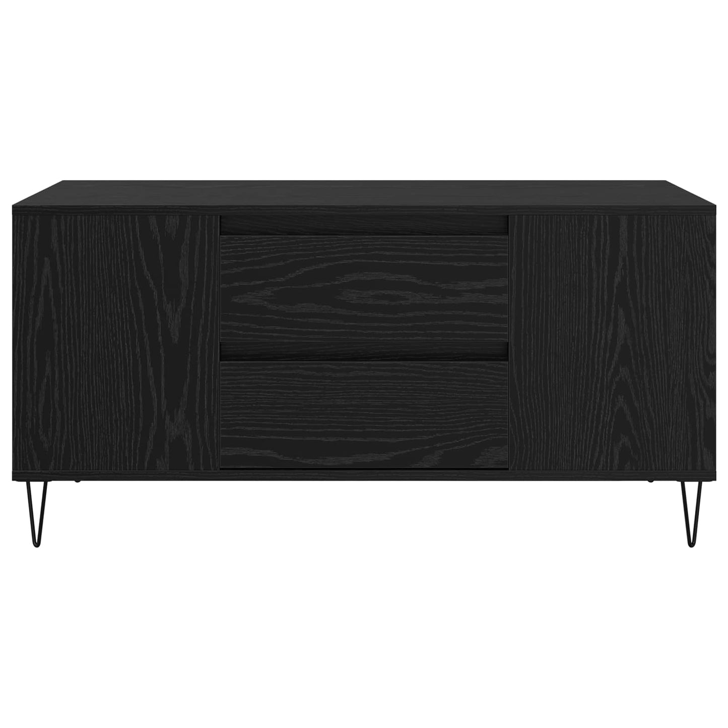Dohányzóasztal Fekete tölgy 102 x 44,5 x 50 cm Szerelt Fa
