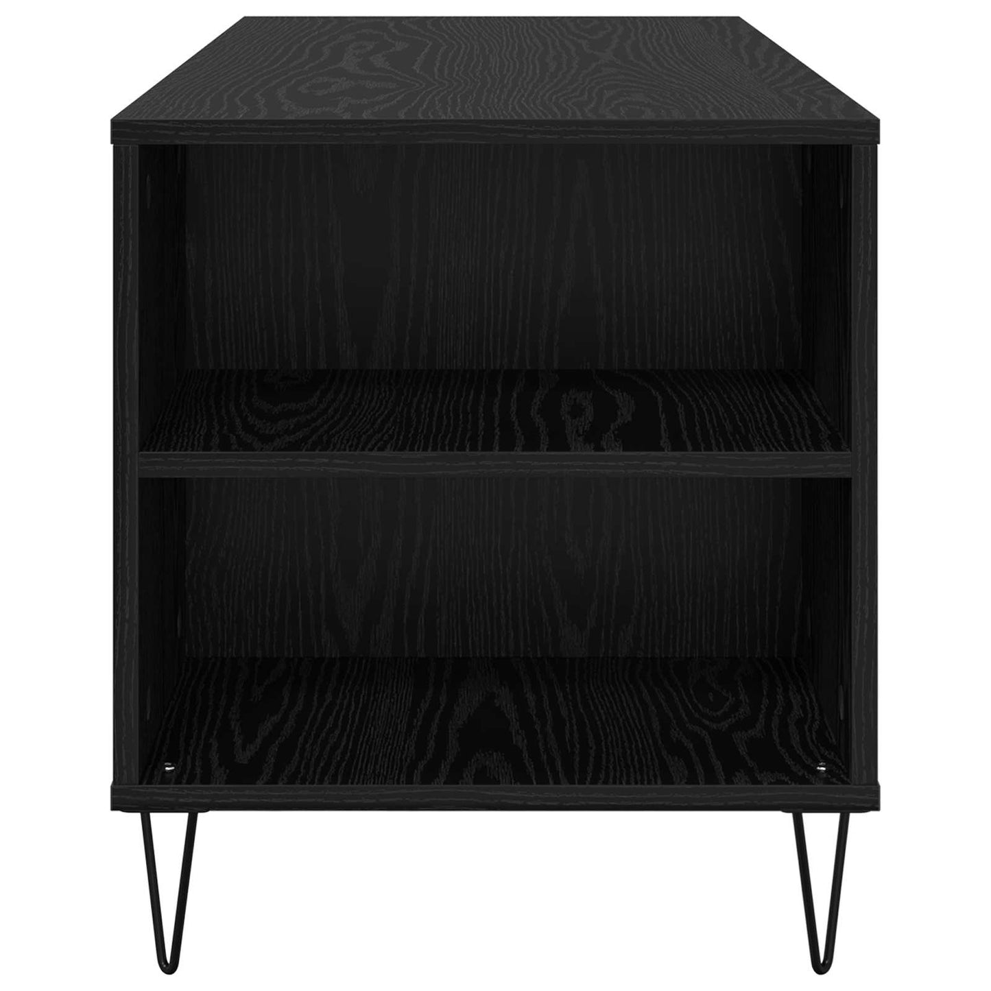 Dohányzóasztal Fekete tölgy 102 x 44,5 x 50 cm Szerelt Fa