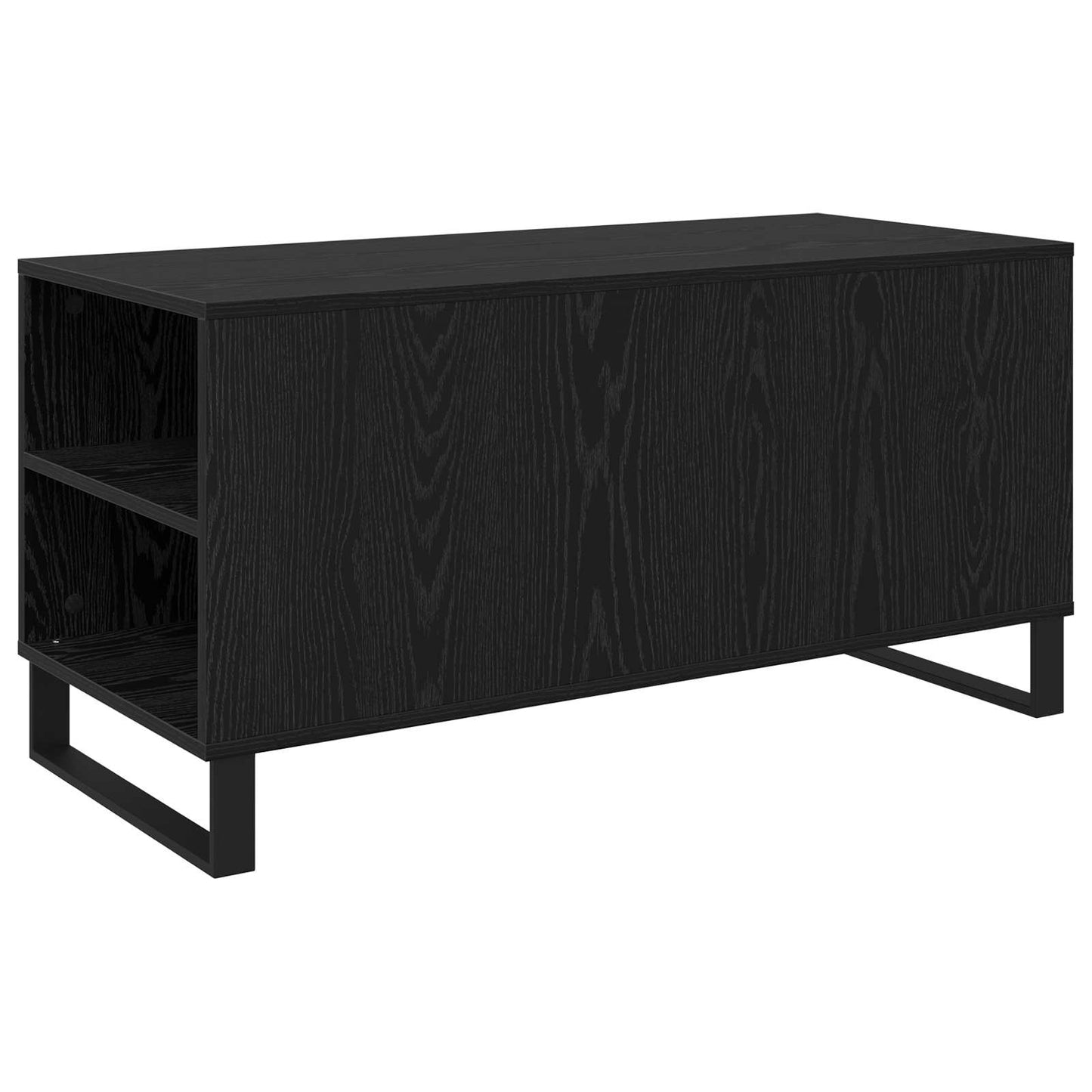 Dohányzóasztal Fekete tölgy 102 x 44,5 x 50 cm Szerelt Fa