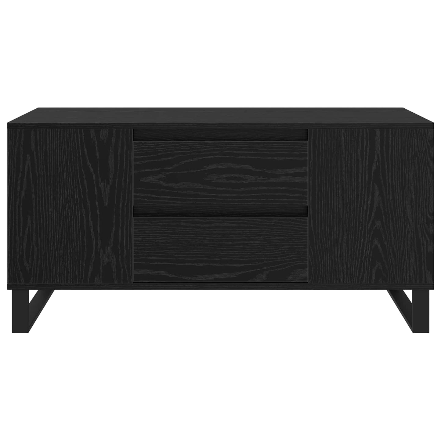 Dohányzóasztal Fekete tölgy 102 x 44,5 x 50 cm Szerelt Fa