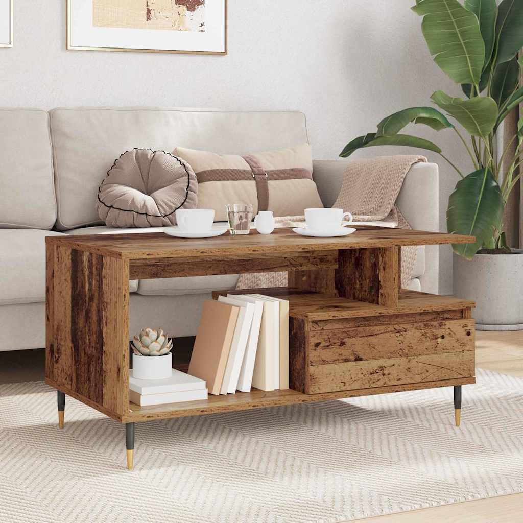 Dohányzóasztal Öreg fa 90 x 49 x 45 cm Szerelt Fa