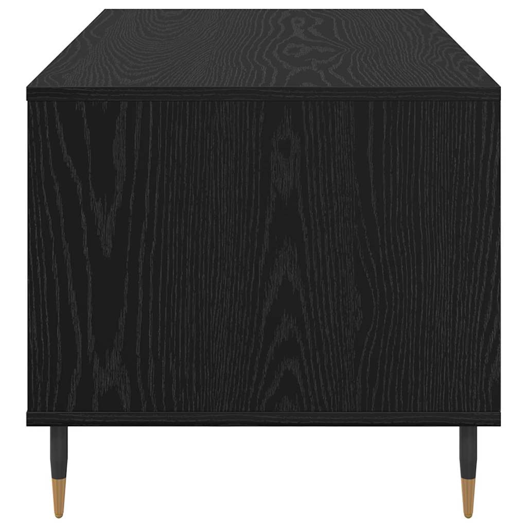 Dohányzóasztal Fekete tölgy 90 x 49 x 45 cm Szerelt Fa