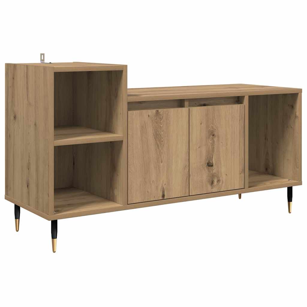 TV szekrény 100 x 35 x 55 cm Artisan tölgy Szerelt Fa