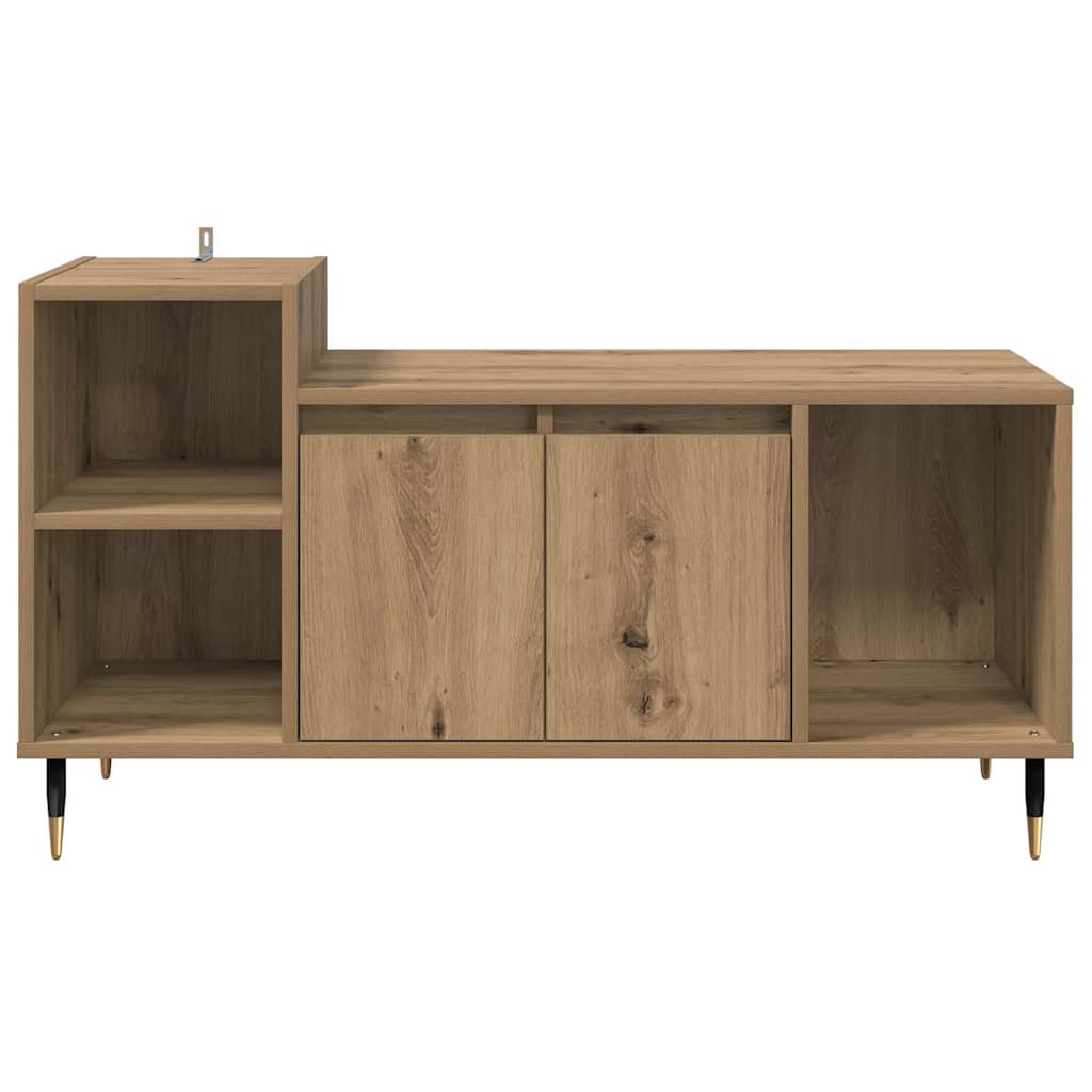 TV szekrény 100 x 35 x 55 cm Artisan tölgy Szerelt Fa
