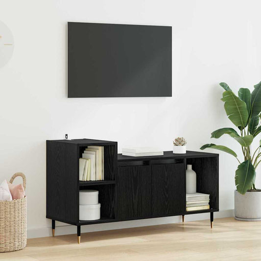TV szekrény Fekete tölgy 100 x 35 x 55 cm Faanyag