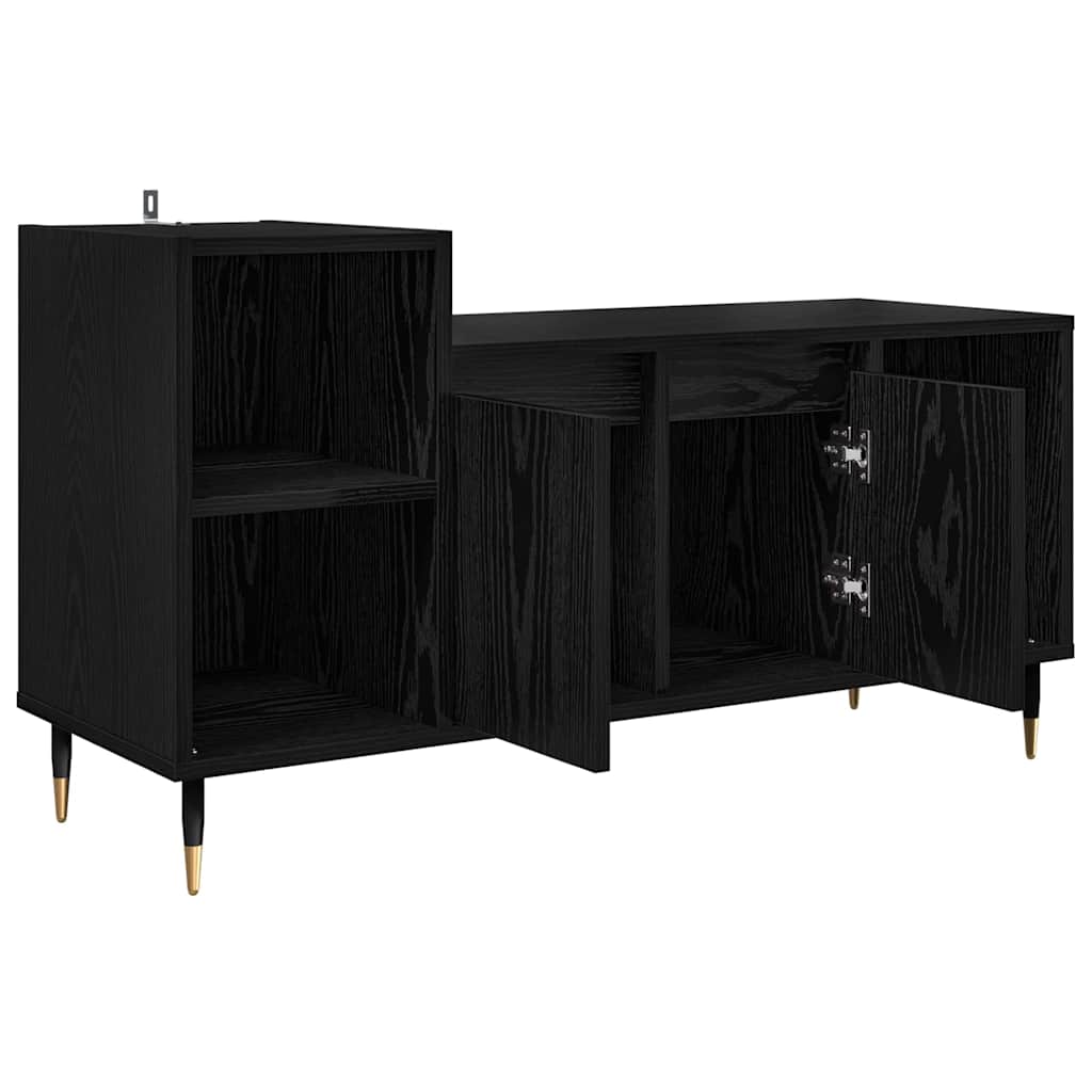 TV szekrény 100 x 35 x 55 cm Fekete tölgy Szerelt Fa
