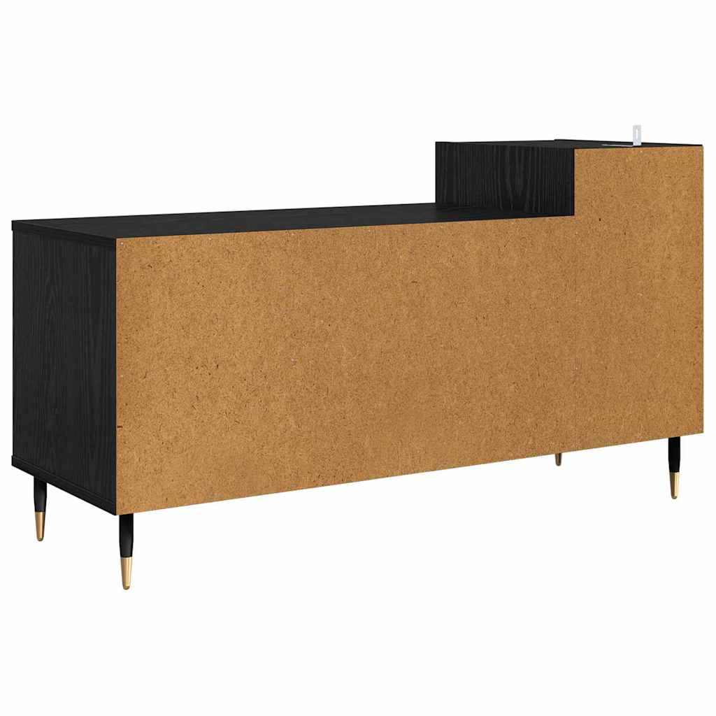 TV szekrény 100 x 35 x 55 cm Fekete tölgy Szerelt Fa