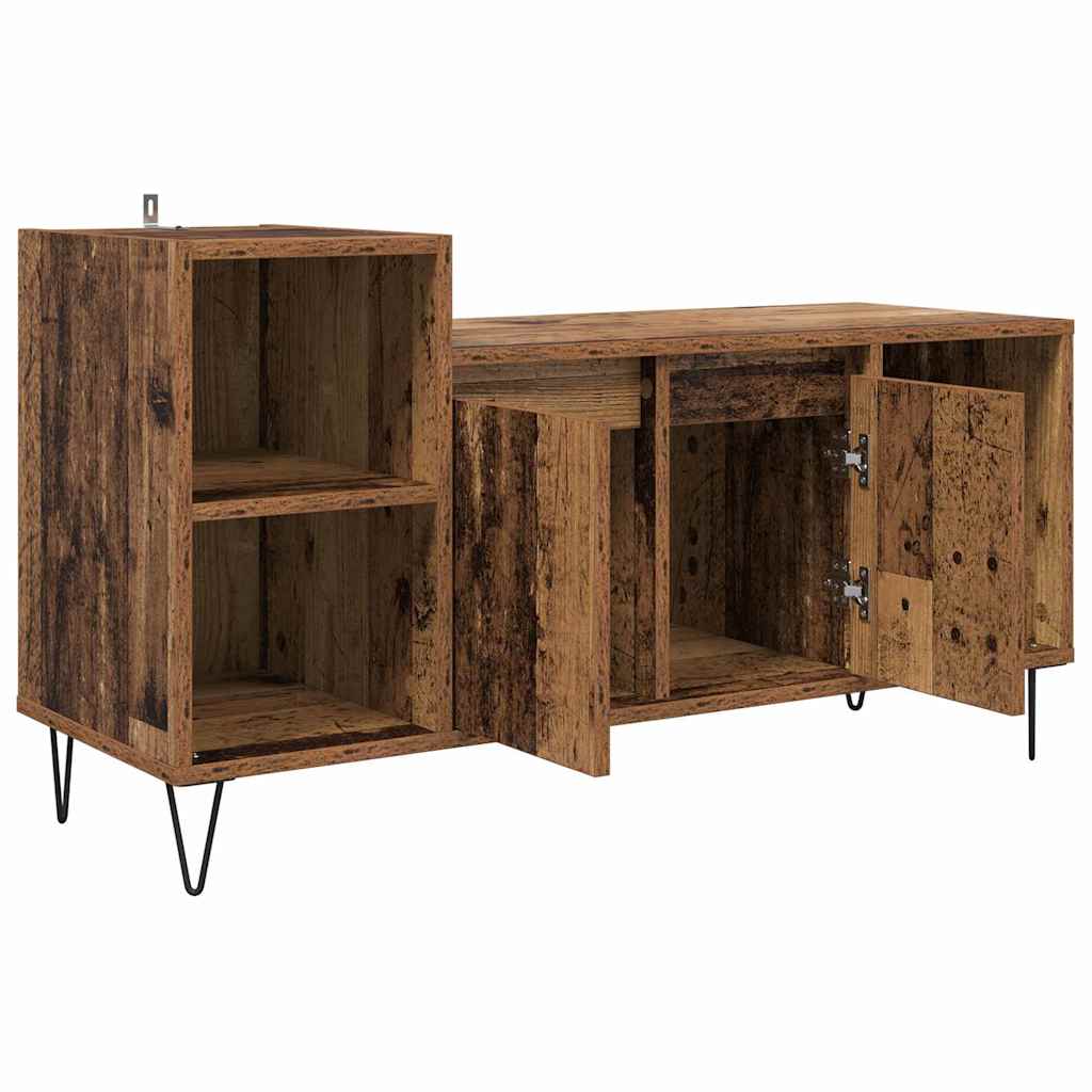 TV szekrény 100 x 35 x 55 cm Öreg fa Szerelt Fa