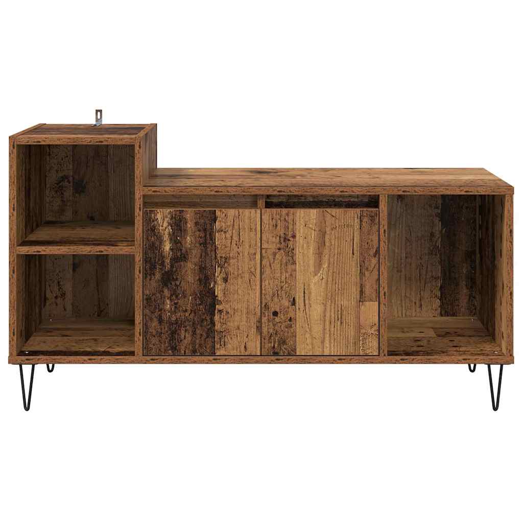 TV szekrény 100 x 35 x 55 cm Öreg fa Szerelt Fa
