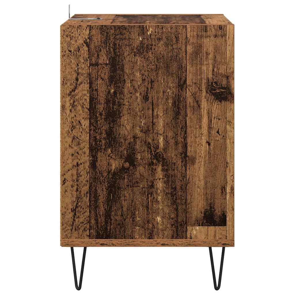 TV szekrény 100 x 35 x 55 cm Öreg fa Szerelt Fa