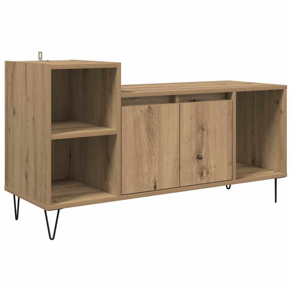 TV szekrény 100 x 35 x 55 cm Artisan tölgy Szerelt Fa