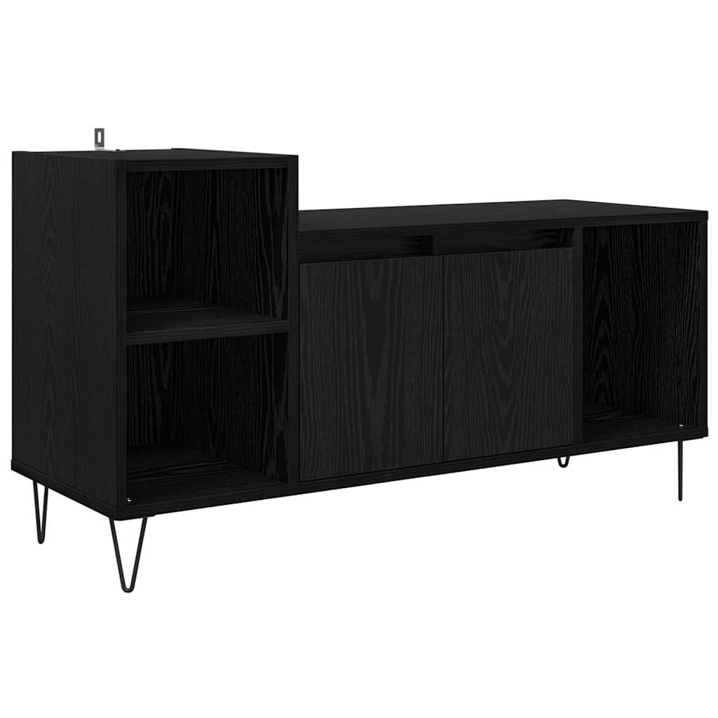 TV szekrény 100 x 35 x 55 cm Fekete tölgy Szerelt Fa