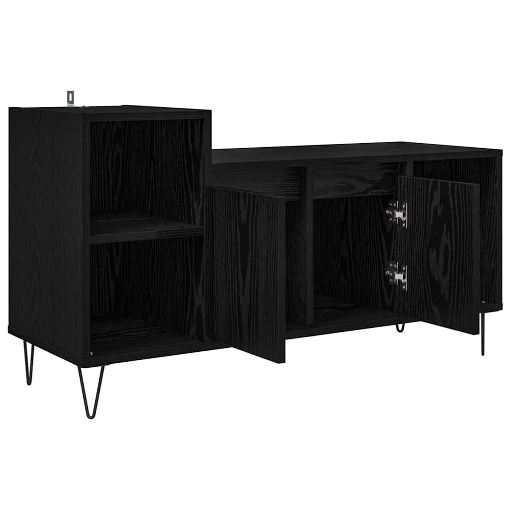 TV szekrény 100 x 35 x 55 cm Fekete tölgy Szerelt Fa