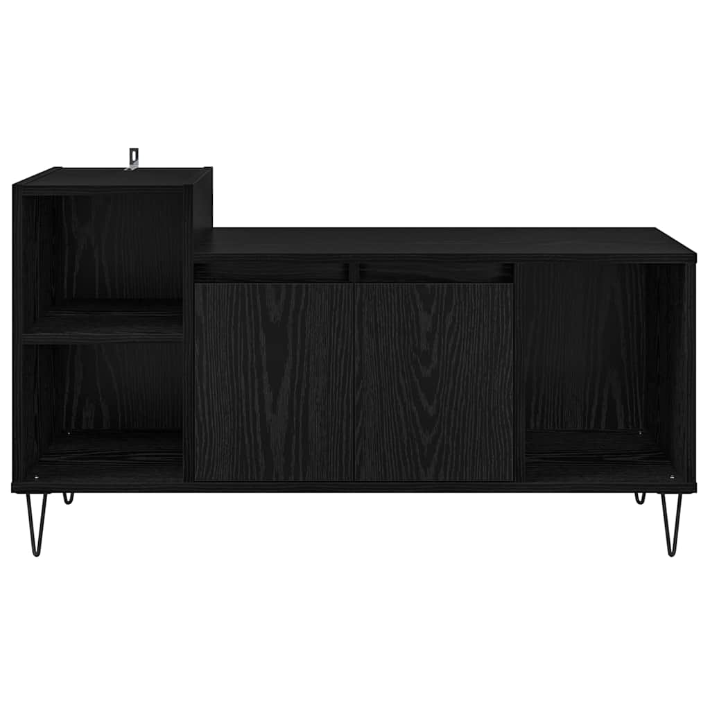 TV szekrény 100 x 35 x 55 cm Fekete tölgy Szerelt Fa