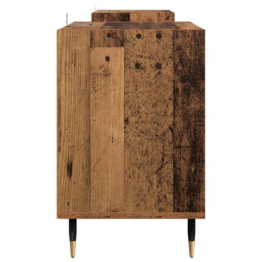 TV szekrény 160 x 35 x 55 cm Öreg fa Szerelt Fa