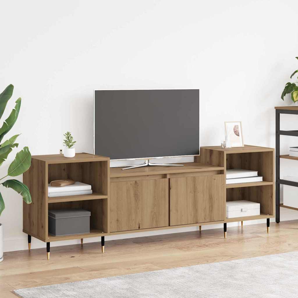 TV szekrény 160 x 35 x 55 cm Artisan tölgy Szerelt Fa